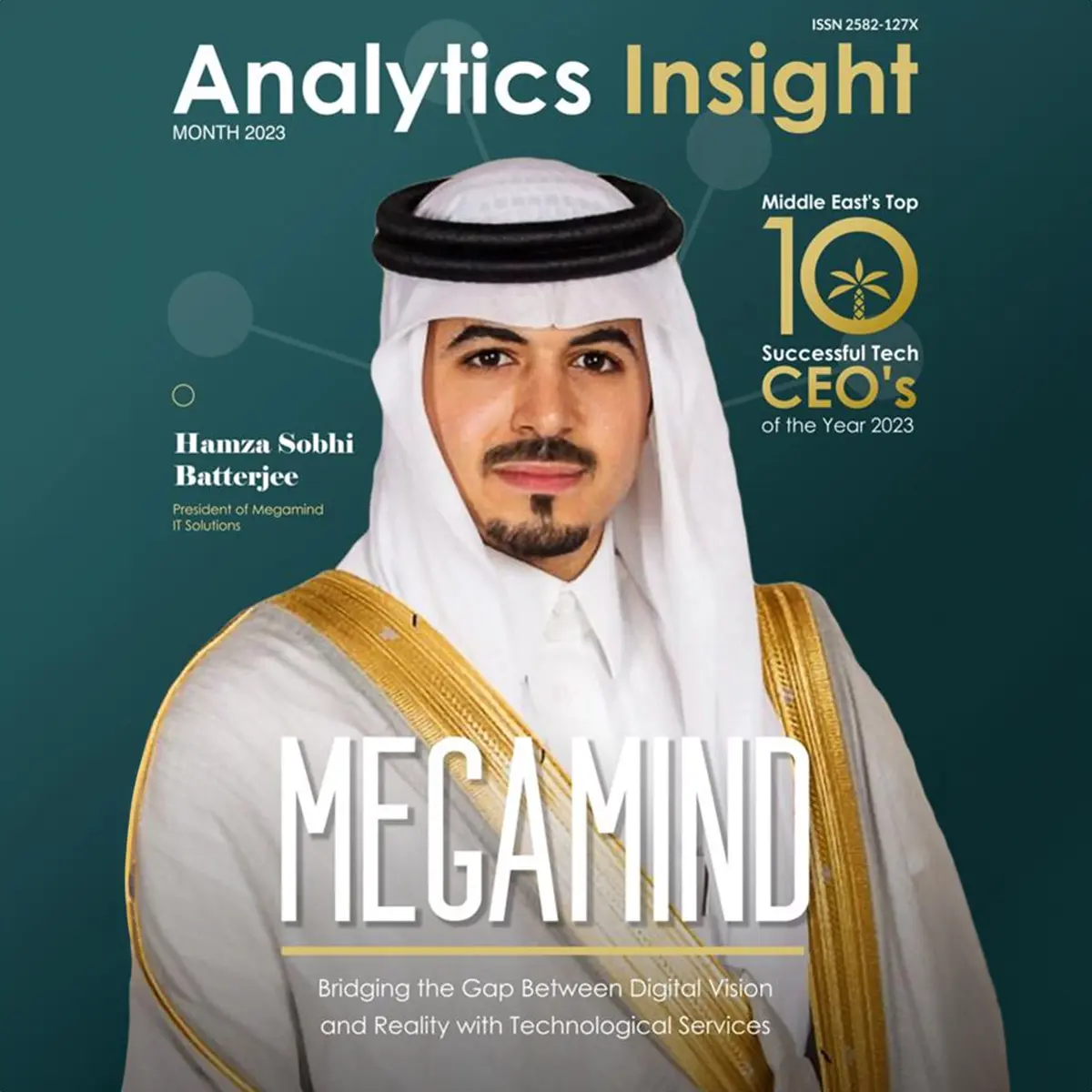 Mr. Hamza Sobhi Batterjee recognized by analytics insight magazine as middle east top 10 successful tech CEO’s of the year 2023